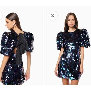 Elliatt Carolyn Dress  in purple/ black size S wedding Vibe NWT$329